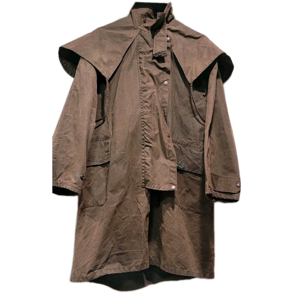 The Australian Coat Company Aussie Riding Jacket Oilskin Canvas Coated Men's Med